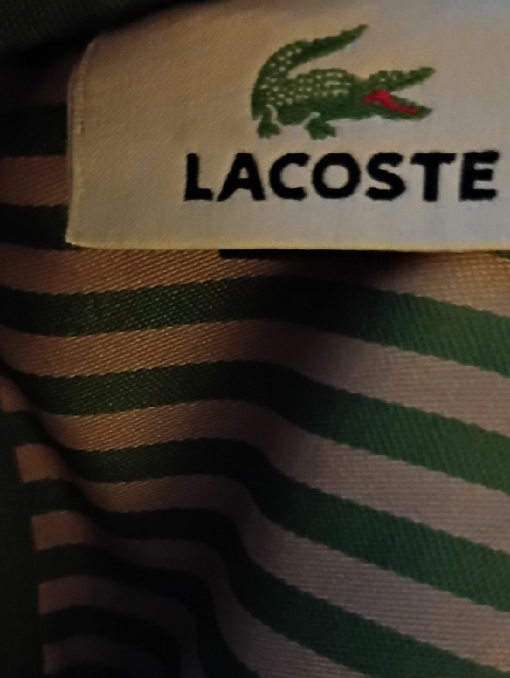 Lacoste White Pique Crossbody Pouch - Picture 11 of 11